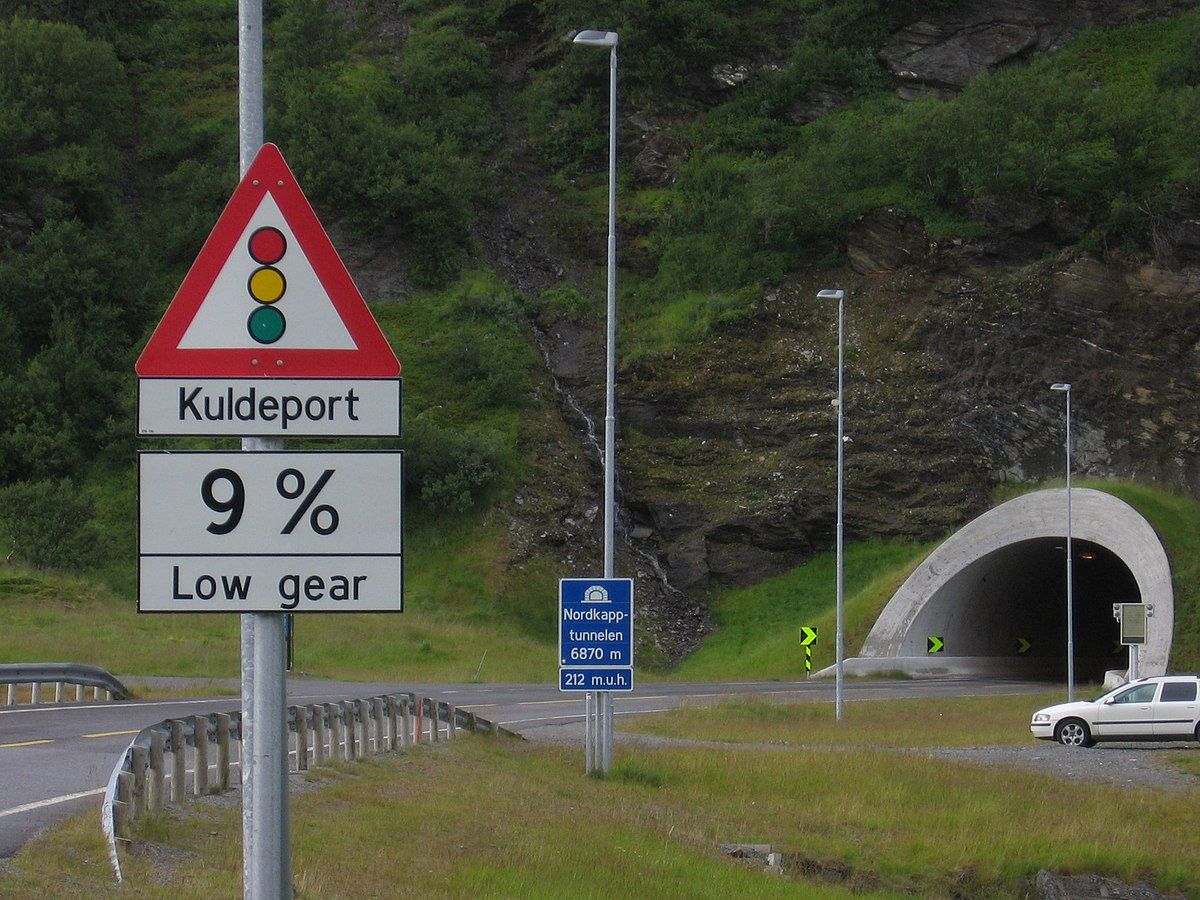 Der Nordkaptunnel ersetzt die frühere Fährverbindung nach Honningsvåg