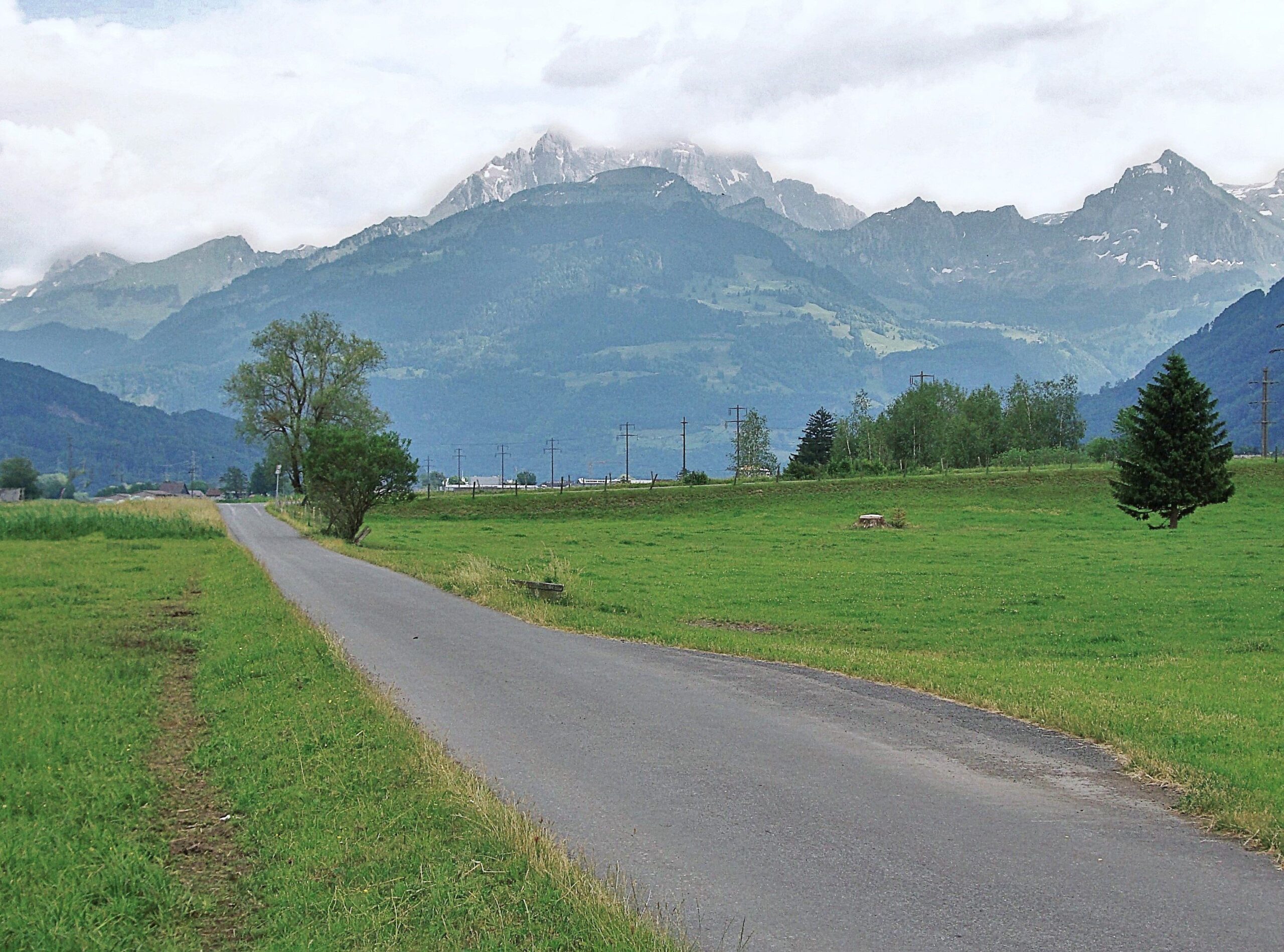 Die ersten 70 km geschafft - noch in der Schweiz