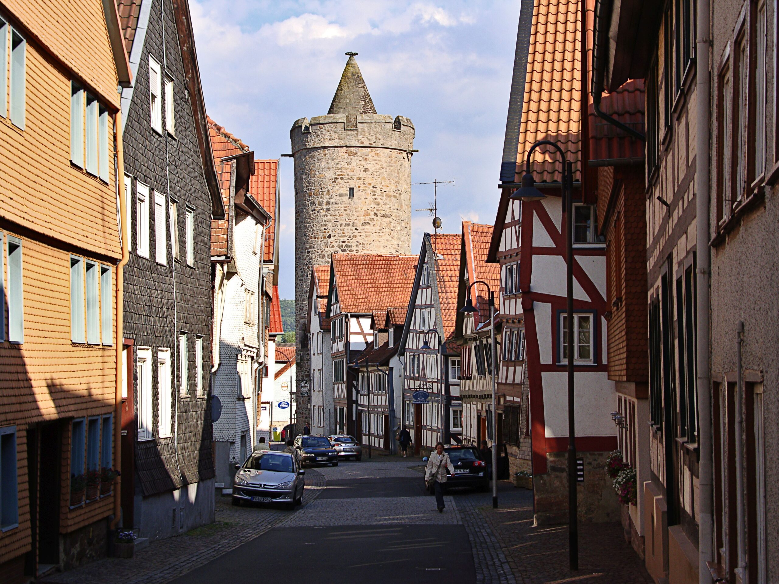 Das Städtchen Alsfeld mit dem Leonhardsturm